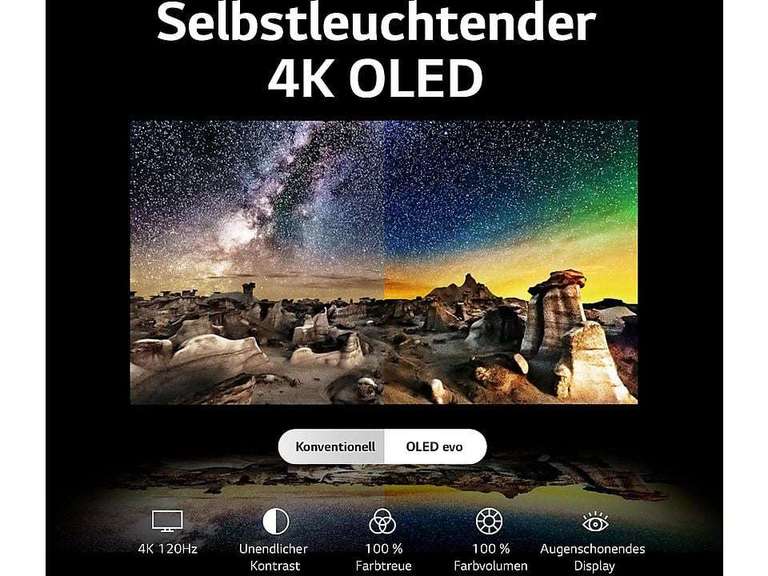 65 Zoll LG 4K OLED evo TV C37 10% mit Unidays +4% CB