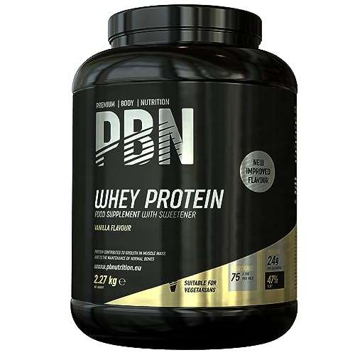 PBN - klassisches Whey Protein - 2,27 KG - Vanille, Banane - 15,41 €/kg
