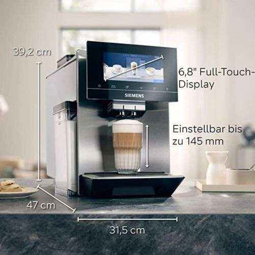 FÜR UNS SHOP / CB: SIEMENS Kaffeevollautomat EQ900 Edelstahl TQ907D03 zum Bestpreis von 1.577,98€