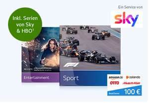 Sky Live Sport Deal für 20 € mtl. + 100 € Shopping-Gutschein