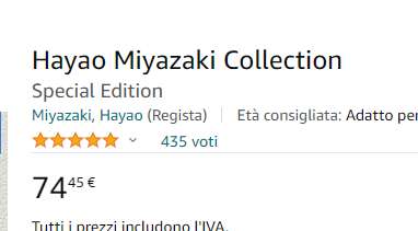 [Amazon.it] Hayao Miyazaki Collection - Bluray - Totoro und co - deutsche Box (exakt wie hier)