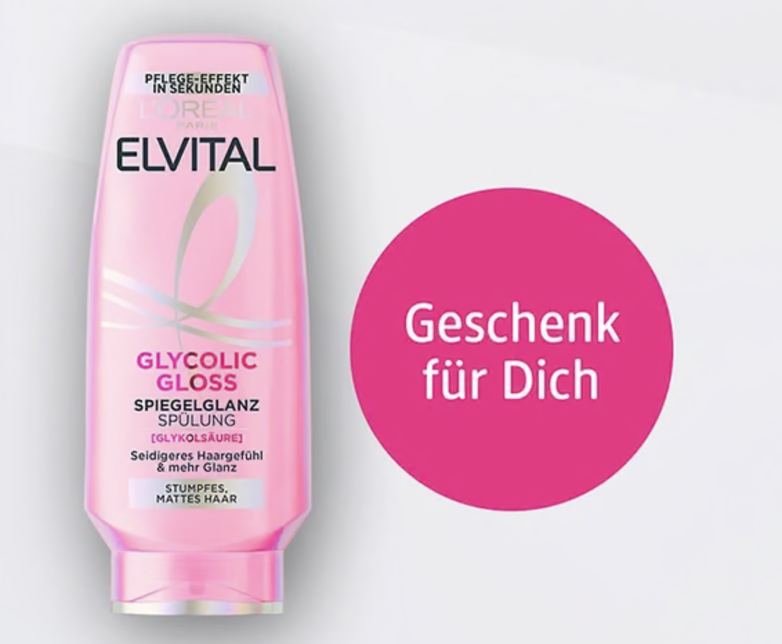 Elvital Spülung gratis (dm), bei kauf von Shampoo + Kur /Serum