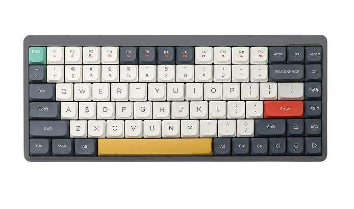 Bakeey YK75 Mechanische Tastatur 75% / 84 Tasten, Rote oder Blaue Schalter, 3 Farben, BT, 2.4GHz oder USB, RGB, QWERTY