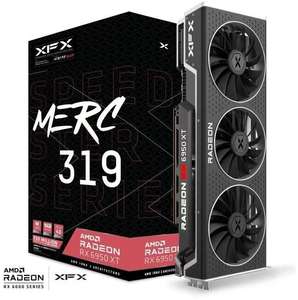 16GB XFX Radeon RX 6950 XT Speedster MERC 319 Black Gaming Aktiv PCIe 4.0 x16 GDDR6 [Mindstar]