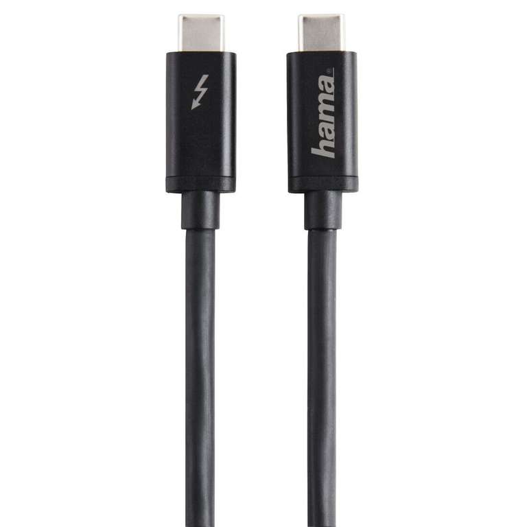 Hama Thunderbolt 3 Ladekabel Kabel 100W 5A Daten USB-C Verbindung 20Gbit/s 1M