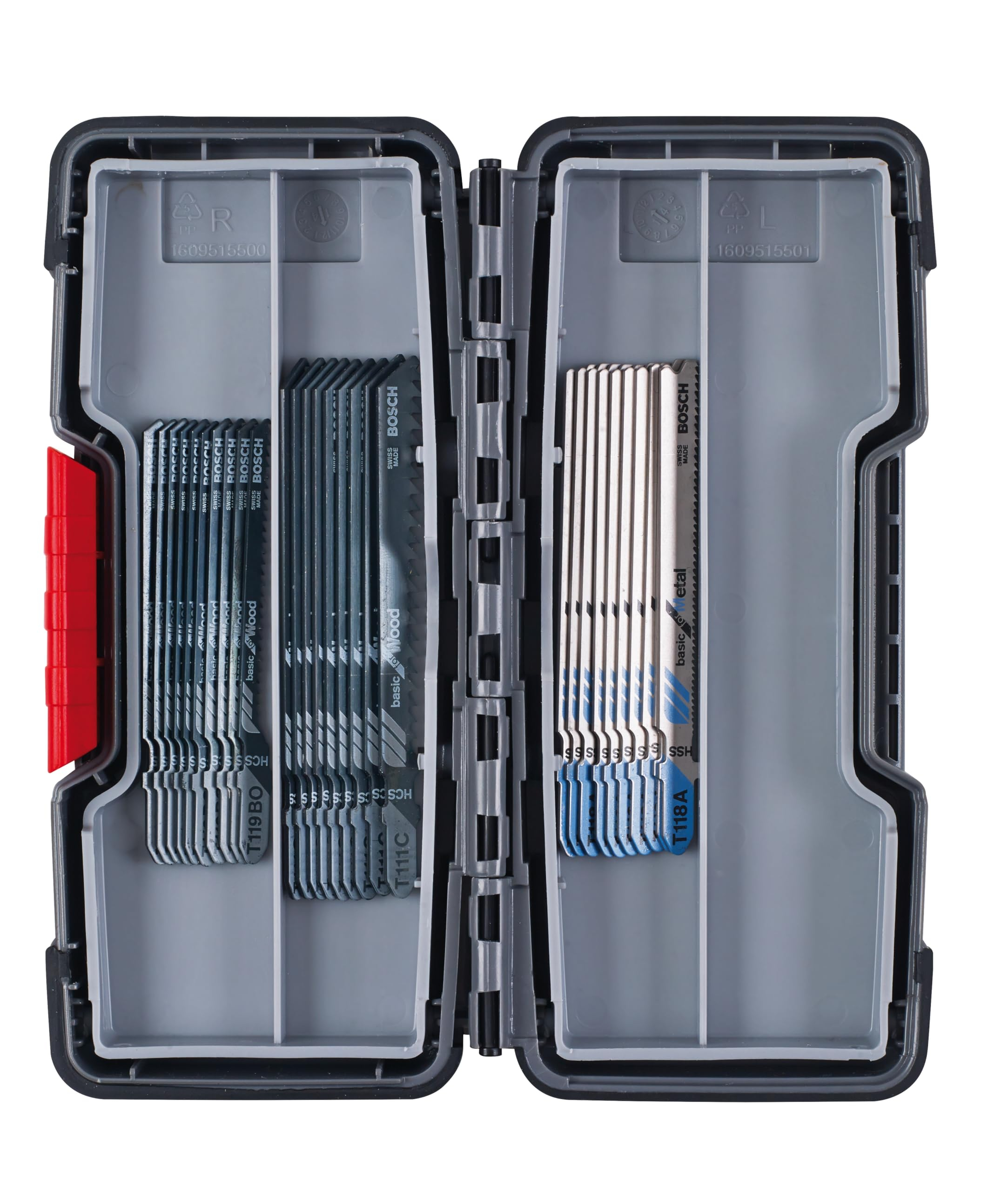 Bosch Professional Accessories Professional 30tlg. Stichsägeblatt Set Basic for Wood and Metal (für Holz, Metall, Zubehör Stichsäge) PRIME