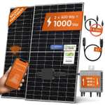 SOLARWAY Solaranlage Komplettset 10 kW + 10kWh Speicher | Deye 10 kW | Bifazial inkl. Montagesystem, App & WiFi (inkl. Schrägdach-Halterung)