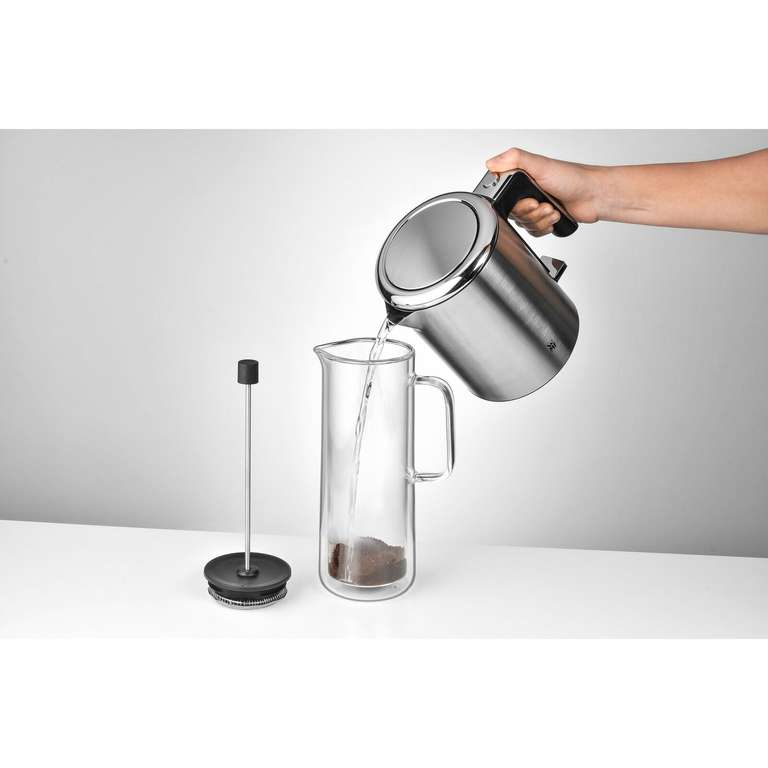 WMF French Coffeepress Coffee Time 0,75 Liter | Coffeepress für 6 Tassen (à 125 ml) | feinlöchriger Cromargan-Filter | Spülmaschinengeeignet