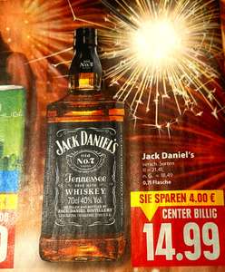 [Lokal Hude Landkr. Oldenburg] Edeka und Activ Irma Jack Daniels Old No. 7 Whiskey (Whisky) und Jim Beam im Angebot.