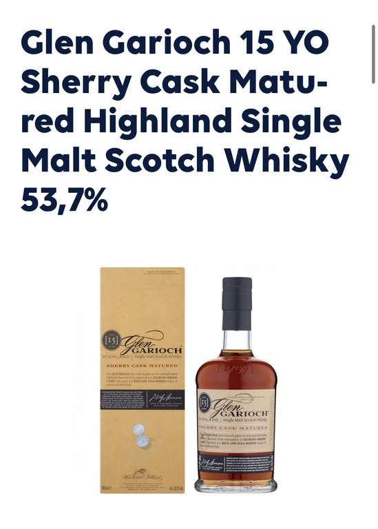 (Lokal Puttgarden) Glen Garioch 15 YO Sherry Cask Matured Highland Single Malt Scotch Whisky 53,7%