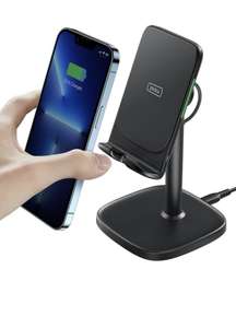 INIU Wireless Charger, 15W Induktive Ladestation Qi-Zertifiziert Schnelles Kabelloses Ladegerät Handy handyhalterung für iPhone und Android