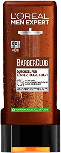 [PRIME/Sparabo] XXL 400ml L'Oréal Men Expert Barber Club Duschgel für Körper, Haare & Bart