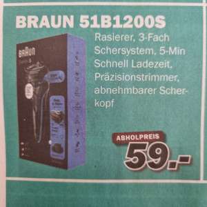[lokal Oberhausen] Braun 51B1200s bei Radio Radtke Abholpreis!!