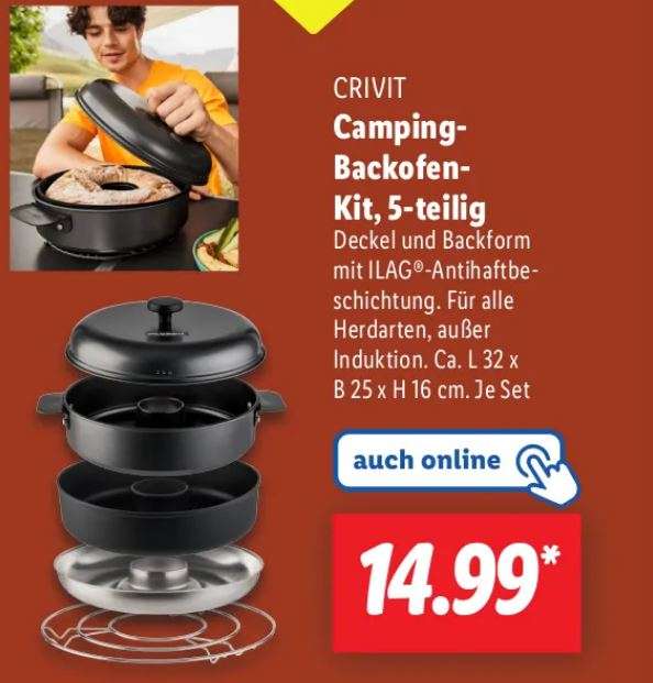 Crivit Camping Backofen Set fr 14,99   Top Deal bei Lidl | mydealz