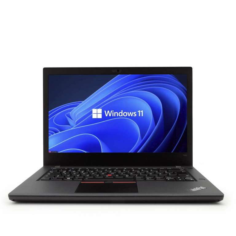 Lenovo ThinkPad T480 14" Notebook - WQHD IR Kamera Intel i5 8250u 16GB RAM m.2 SSD HDMI USB-C Thunderbolt - refurbished Business Laptop
