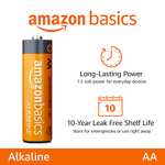 Amazon Basics Alkalibatterien 100 Stück 1,5V - AA für 19,86€ - AAA für 17,41€ - bei Sparabo 15% Rabatt