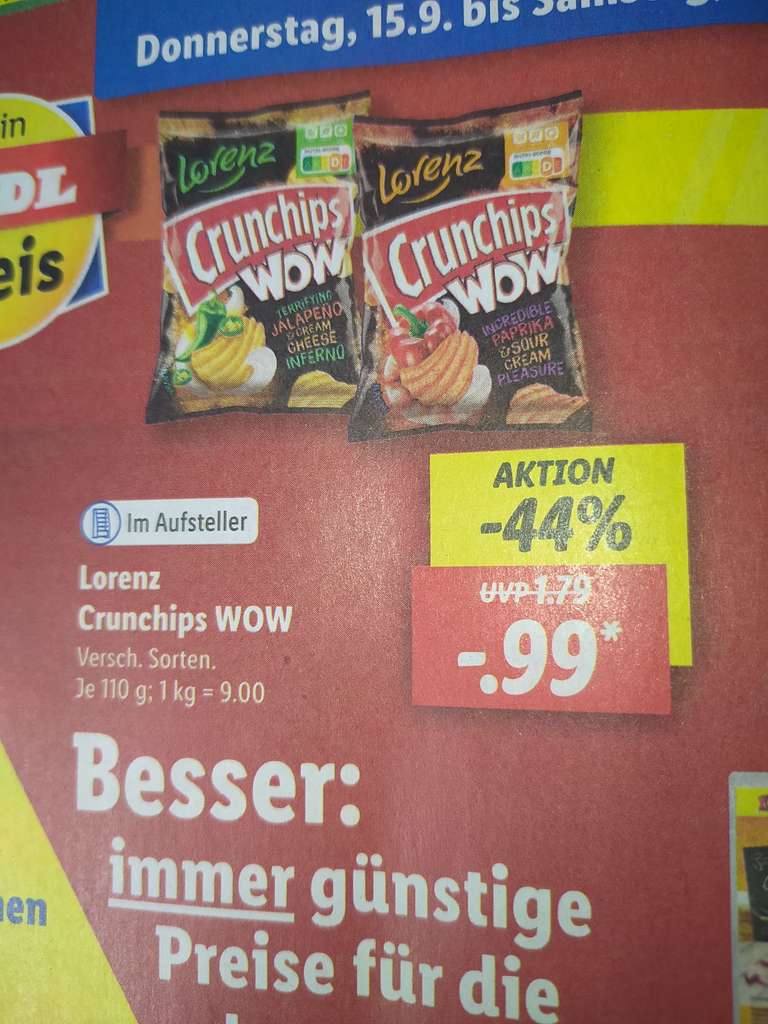 Crunchips WOW 0,99€