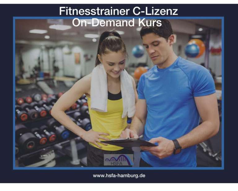 Fitnesstrainer C Lizenz kostenlos HSFA