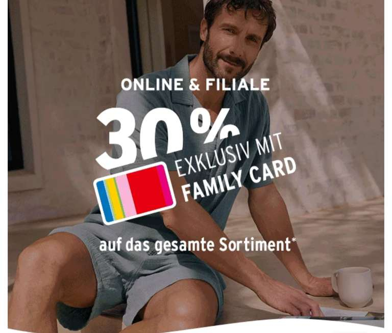 Ernstings Family 30% auf alle bereits reduzierten Artikel | Online & in unseren Filialen