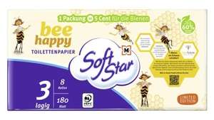 SoftStar Toilettenpapier Biene 3-lagig. Müller Filiallieferung