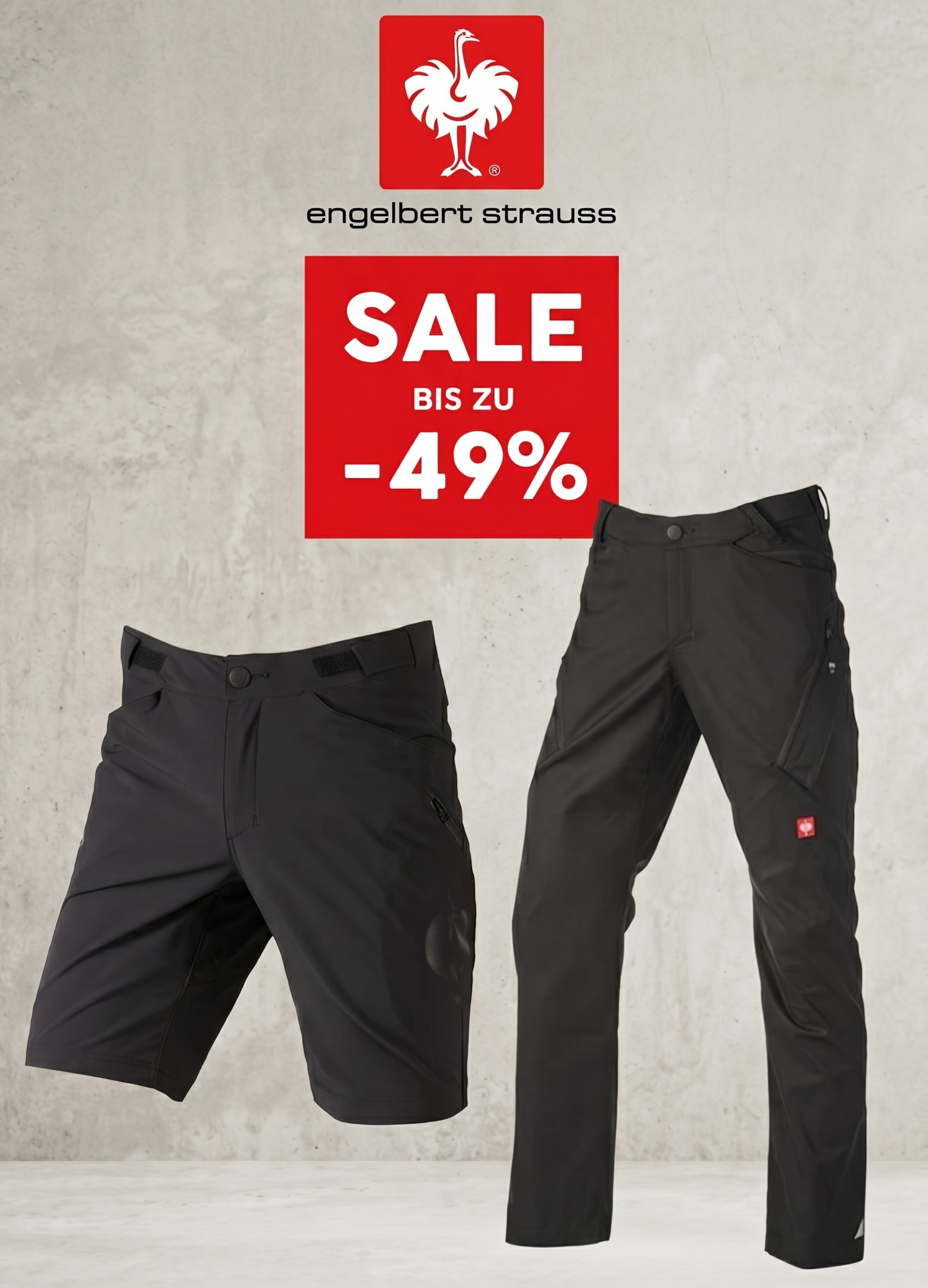 Engelbert Strauss Sommer Sale mit bis zu 49% Rabatt - z.B. Funktions Short e.s.trail oder Multipocket Hose e.s.ambition