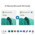 Microsoft 365 Family - 27 Monate Laufzeit im Super-Angebot