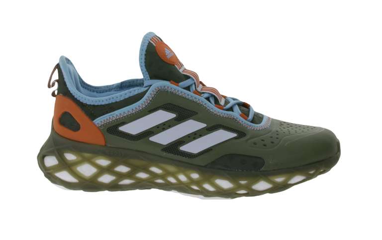 adidas Web Boost Herren Turnschuhe Sneaker | nachhaltiger Lauf-Schuh mit BOOST Dämpfung HQ6170 Grün | Gr. 41 1/3 - 46