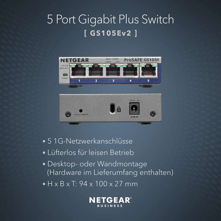 [Prime] Netgear GS105E Managed Switch 5 Port