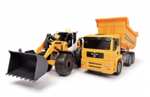 Dickie Toys Construction Twin Pack, Liebherr L566 Xpower Radlader & MAN Truck | Ford Raptor inkl. Zubehör 16,03€ (Beide Sets 28,03€)