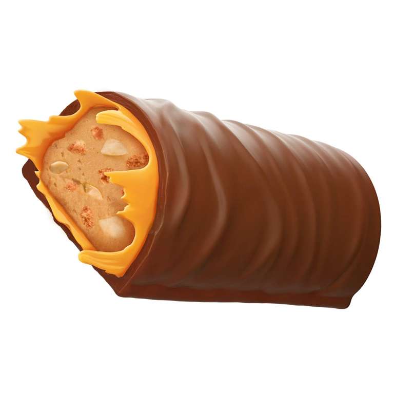 [PRIME/Sparabo] WUNDERBAR Peanut 24 x 49g, Einzeln verpackte Erdnuss-Karamell-Riegel mit knackigen Erdnusstückchen
