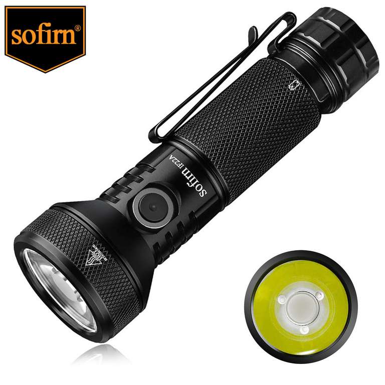 Sofirn IF22A 21700 Taschenlampe SFT40 mit TIR Lens und Akku
