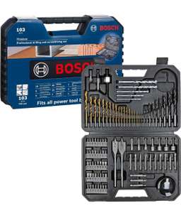 Bosch Professional 103tlg. Bohrer- und Bit Set Titanium Box (für Holz, Stein und Metall, Bohr- und Schraubwerkzeuge), Versandkostenfrei