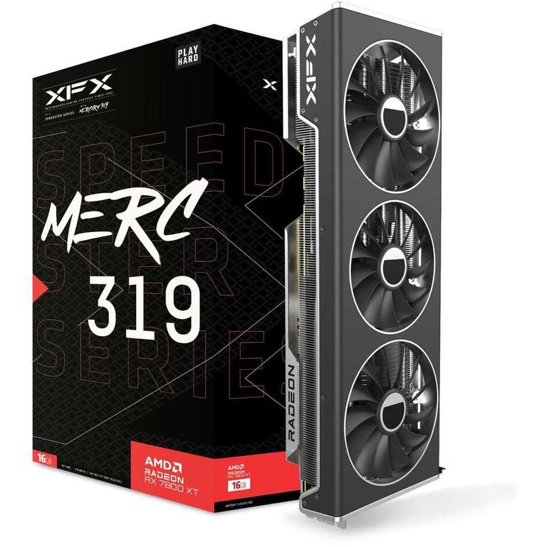 [Mindfactory] 16GB XFX Radeon RX 7800 XT Merc 319 Black Edition Aktiv PCIe 4.0 x16 (mindstar)