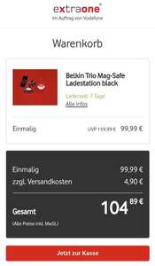 [Vodafone Happy] Belkin Trio Mag-Safe Ladestation schwarz