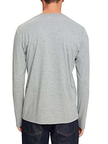 [Prime] ESPRIT Jersey-Longsleeve (schwarz, grau oder braun) 100% Baumwolle mit kleinem Logoprint Gr XS bis XXL für 9,99€