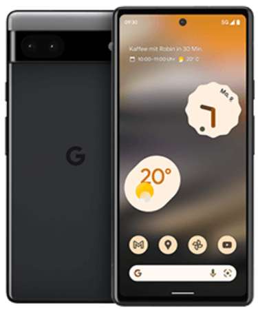 Vodafone Netz: Google Pixel 6a alle Farben im Allnet/SMS Flat 30GB LTE bis 50Mbit/s für 19,99€/Monat, 1€ einmalig (mit Pixel Buds A 49€)
