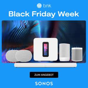Sonos Black Friday Angebote bei tink | z.B. Roam SL + Amazon Echo Show 5 - 129€ / Arc + 2x One SL + Sub + Amazon Echo Show 5 - 1529,95€