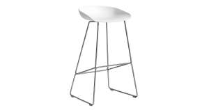 HAY About a stool Barhocker AAS 19 mit Kufengestell in 2 Höhen, Design: Hee Welling [Ambientedirect]