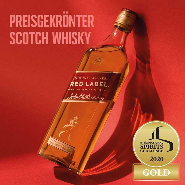 Johnnie Walker Red Label 40% 0,7l Whisky (Herkunft Schottland) - nur am Samstag 15.10.2022 bei NETTO verfügbar