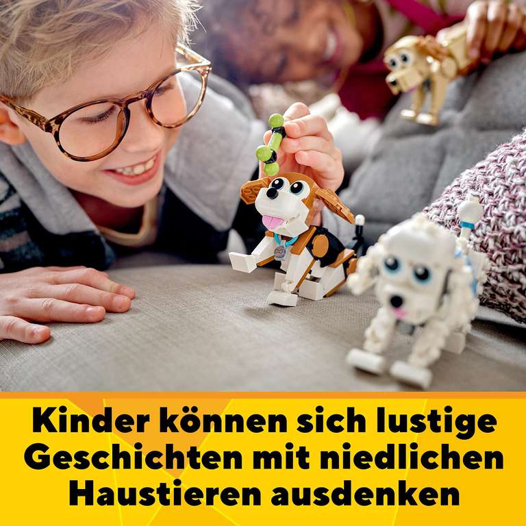 LEGO 31137 Creator 3 in 1 Niedliche Hunde (Prime/Otto up+) (UVP 29,99€)