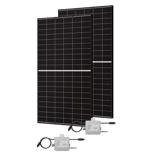 selfPV Komplettpaket 820Wp - Modul FUll Black / 410 Watt Module Canadian Solar / 2x Bosswerk Wechselrichter 300 Watt