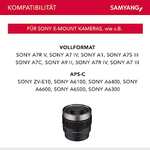 SAMYANG V-AF 24mm T1, 9 FE für Sony E, Videoobjektiv, Auto Fokus Objektiv, Cine Lens 8K Unterstützung, Custom Switch und Button