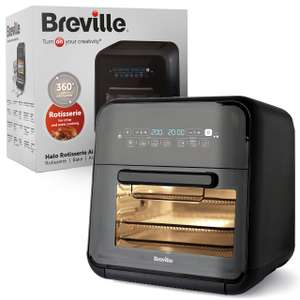 Breville Halo-Heißluftfritteuse mit Grillfunktion | digitale XXL-Heißluftfritteuse | 10 l | Frittieren, Backen & Dörren | 2.000 W