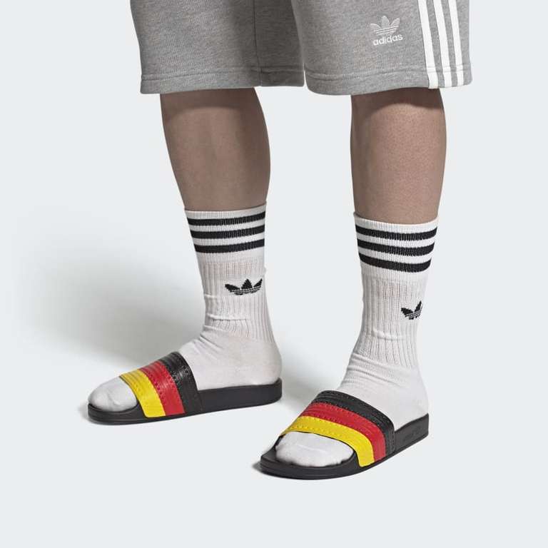 adidas adilette red/core black/yellow Deutschland (Gr. 37 - 46) | versandkostenfrei für adidas-Members