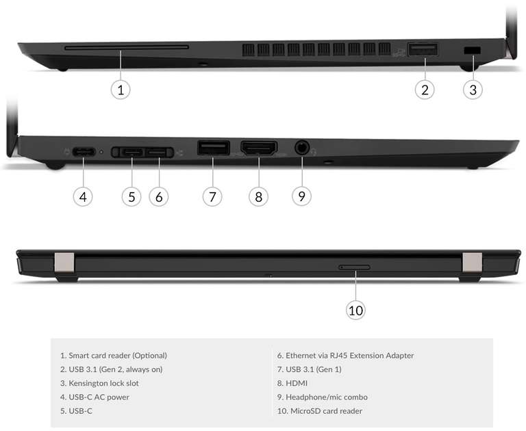 Lenovo ThinkPad X395 13.3" 300 Nits Laptop - AMD Ryzen 5 Pro 16GB RAM 256GB m.2 NVMe SSD 2x USB-C HDMI 2.0 LTE WWAN - refurbished Notebook
