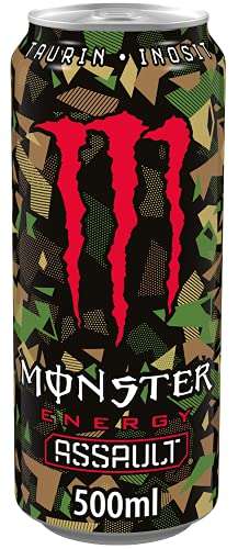 Monster Energy Assault - erfrischender Energy Drink mit 160 mg Koffein - (12 x 500 ml) (Pfandfehler) (Prime Spar-Abo)