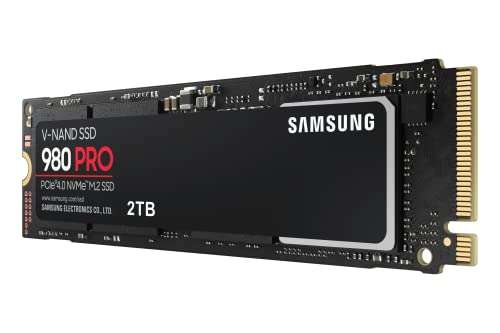 [Prime] Samsung 980 PRO M.2 NVMe SSD (MZ-V8P2T0BW), 2 TB, PCIe 4.0, 7.000 MB/s Lesen, 5.000 MB/s Schreiben