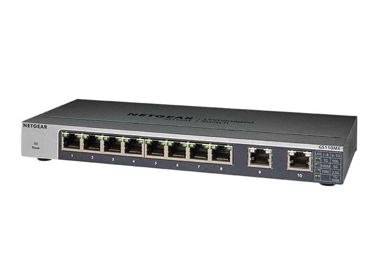 Netgear GS110MX 10 Port Gigabit/10GbE Ethernet LAN Switch