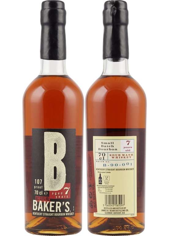 [lokal E-center Schwaig b. Nürnberg] Baker's 7 Jahre Small Batch B-90-001 Kentucky Straight Bourbon Whiskey 53,5% vol. (0.7 l) für 49,95€