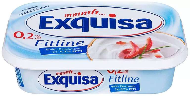 [Kaufland] 3x Exquisa Fitline Frischkäsezubereitung für 0,66 € je 200 g Becher - bundesweit